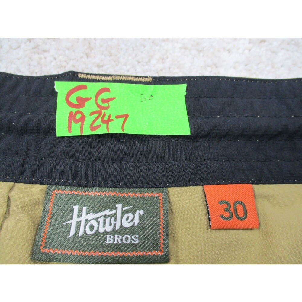 Howler Brothers Bros Shorts Mens 30 Brown Horizon Hybrid Ripstop Hiking Chino - Picture 9 of 14